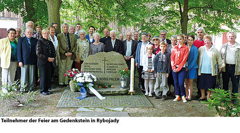 5. Jahrestag Gedenksteinweihe für Hoffmannstal / Rybojady 2012