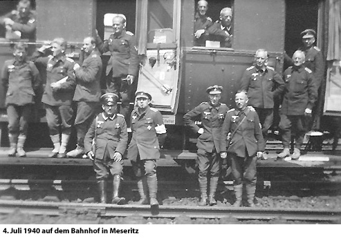 Meseritz Bahnhof 1940 - Soldaten
des Inf. Ers. Btl. 477